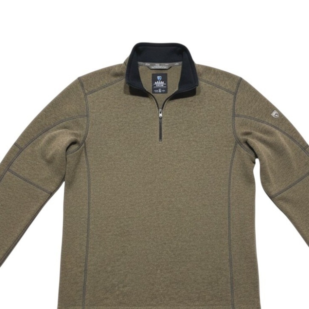KUHL Revel Quarter-Zip Mens size Medium Gorpcore Fleece Outdoors Hiking Sweater